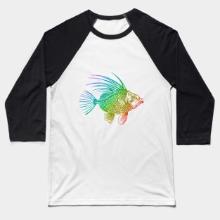 Rainbow John Dory Fish Baseball T-Shirt